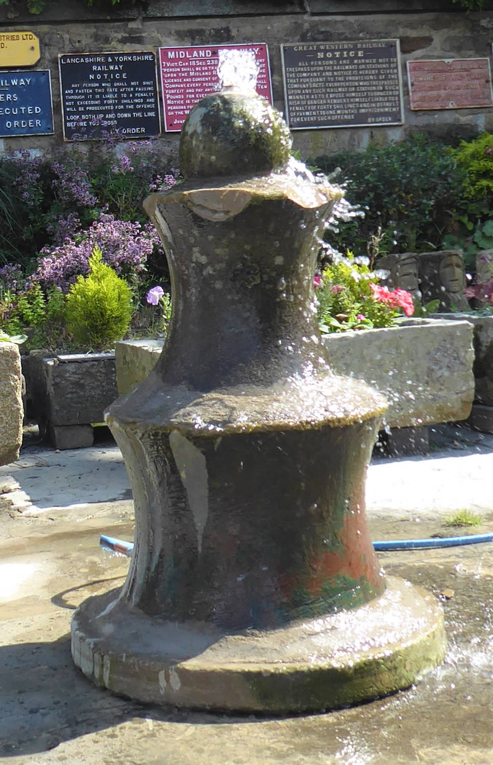 Antique Stone Water Feature - Water Fountains